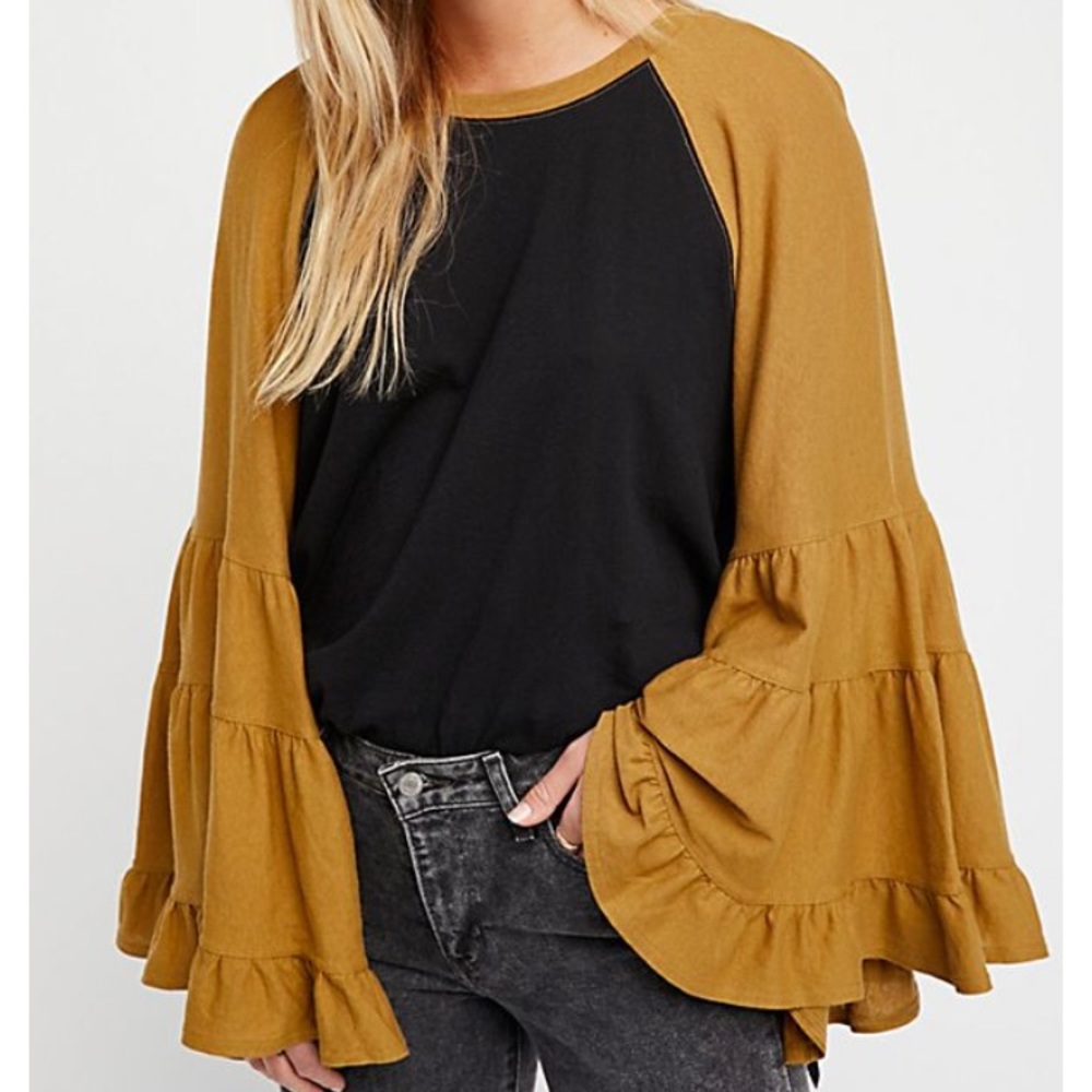 ISO free people no crying baseball tee